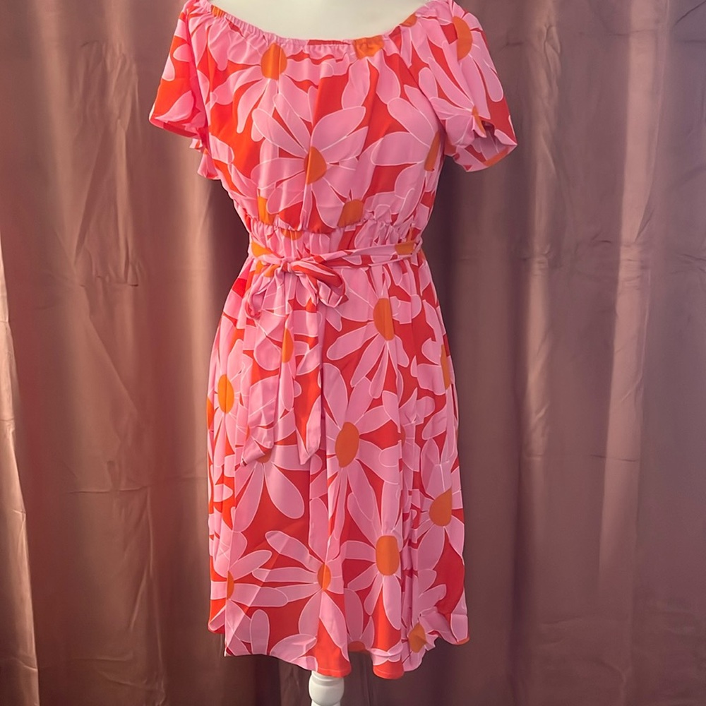 JECEIKA Womens Off Shoulder Ruffle Floral Summer